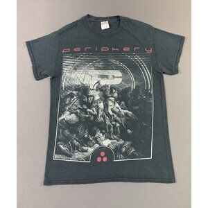 Vintage Y2K Periphery Metal Band Tee Metalcore Black Shirt Promo Tour Concert